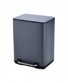ESTIA ΧΑΡΤΟΔΟΧΕΙΟ ΜΠΑΝΙΟΥ CUBIC SOFT CLOSE 6lt ΓΚΡΙ Καλάθια Απορριμμάτων