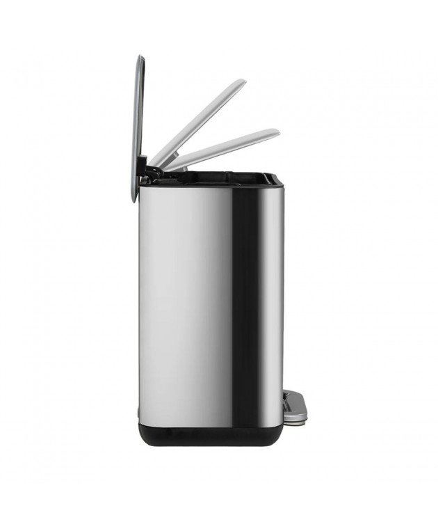 ESTIA ΧΑΡΤΟΔΟΧΕΙΟ ΜΠΑΝΙΟΥ CUBIC SOFT CLOSE 6lt ΙΝΟΞ 02-20934 Καλάθια Απορριμμάτων