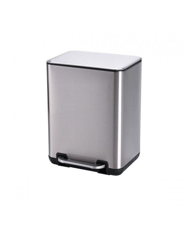 ESTIA ΧΑΡΤΟΔΟΧΕΙΟ ΜΠΑΝΙΟΥ CUBIC SOFT CLOSE 6lt ΙΝΟΞ 02-20934 Καλάθια Απορριμμάτων