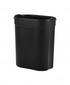 ESTIA ΧΑΡΤΟΔΟΧΕΙΟ ΜΠΑΝΙΟΥ OVOID SOFT CLOSE 6lt ΜΑΥΡΟ Καλάθια Απορριμμάτων