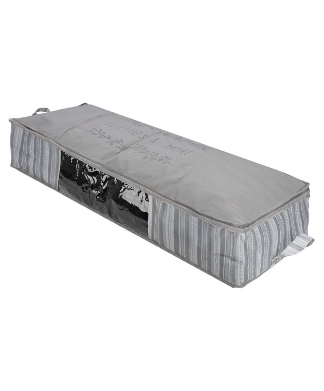 ESTIA ΘΗΚΗ ΑΠΟΘΗΚΕΥΣΗΣ NON WOVEN ΥΦΑΣΜΑΤΙΝΗ 100x50x20cm ΜΕ ΠΑΡΑΘΥΡΟ  Θήκες Αποθήκευσης