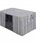 ESTIA ΘΗΚΗ ΑΠΟΘΗΚΕΥΣΗΣ NON WOVEN ΥΦΑΣΜΑΤΙΝΗ 50x40x30cm ΜΕ ΠΑΡΑΘΥΡΟ IVORY Θήκες Αποθήκευσης