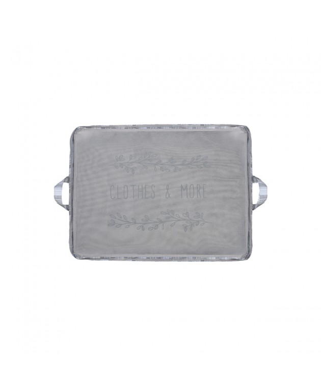 ESTIA ΘΗΚΗ ΑΠΟΘΗΚΕΥΣΗΣ NON WOVEN ΥΦΑΣΜΑΤΙΝΗ 60x45x35cm ΜΕ ΠΑΡΑΘΥΡΟ  Θήκες Αποθήκευσης