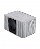 ESTIA ΘΗΚΗ ΑΠΟΘΗΚΕΥΣΗΣ NON WOVEN ΥΦΑΣΜΑΤΙΝΗ 60x45x35cm ΜΕ ΠΑΡΑΘΥΡΟ  Θήκες Αποθήκευσης