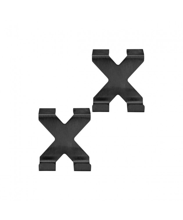 ESTIA ΚΡΕΜΑΣΤΡΑ ΔΙΠΛΗ ΜΕΤΑΛΙΚΗ ΜΑΥΡΗ ΣΕΤ 2 TEM. Κρεμάστρες  