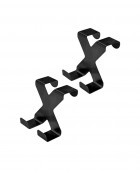 ESTIA ΚΡΕΜΑΣΤΡΑ ΔΙΠΛΗ ΜΕΤΑΛΙΚΗ ΜΑΥΡΗ ΣΕΤ 2 TEM. Κρεμάστρες  