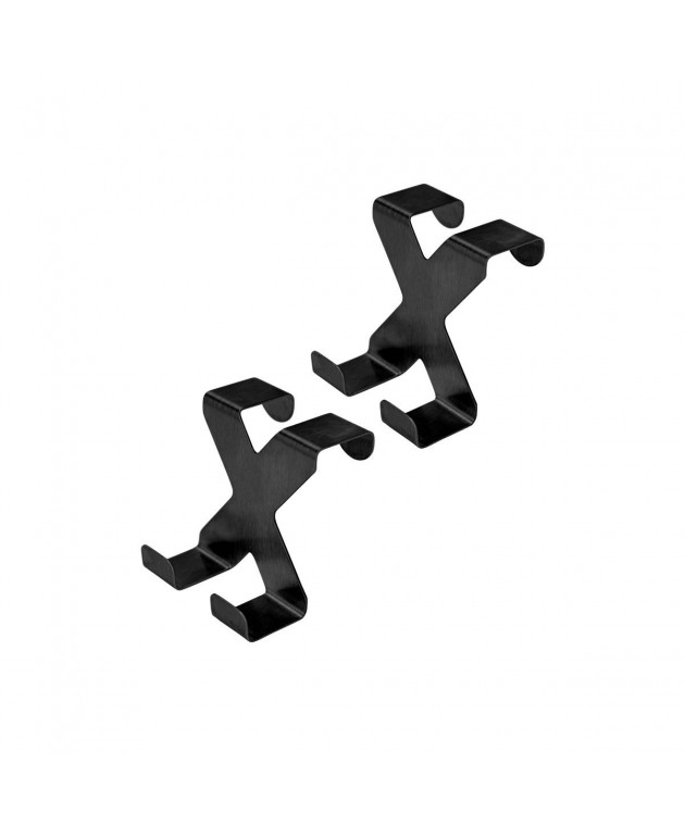 ESTIA ΚΡΕΜΑΣΤΡΑ ΔΙΠΛΗ ΜΕΤΑΛΙΚΗ ΜΑΥΡΗ ΣΕΤ 2 TEM. Κρεμάστρες  