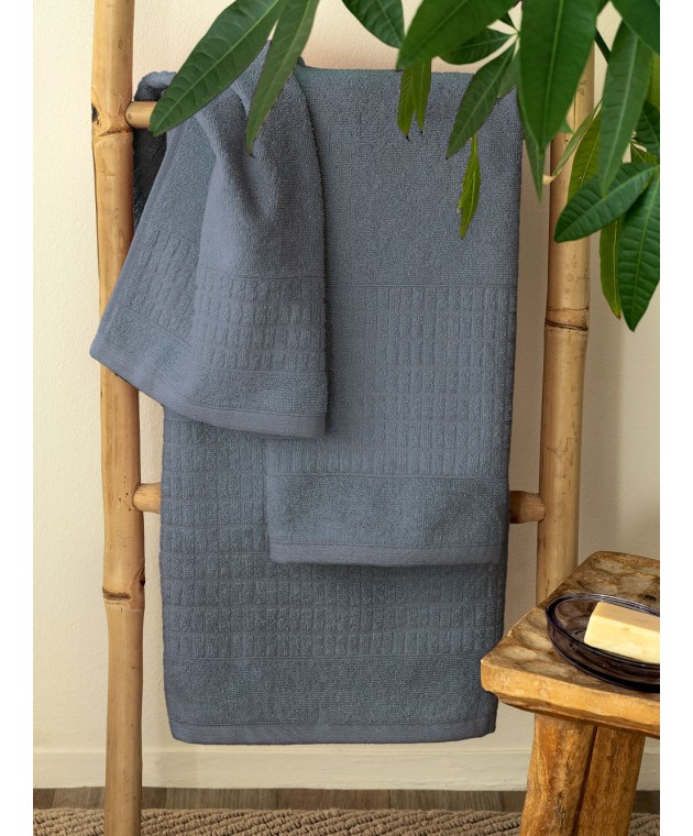 Πετσέτα Χεριών Towels Collection 30x50 ROLL GREY Πετσέτες Mπάνιου