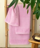 Πετσέτα Χεριών Towels Collection 30x50 ROLL PINK Πετσέτες Mπάνιου
