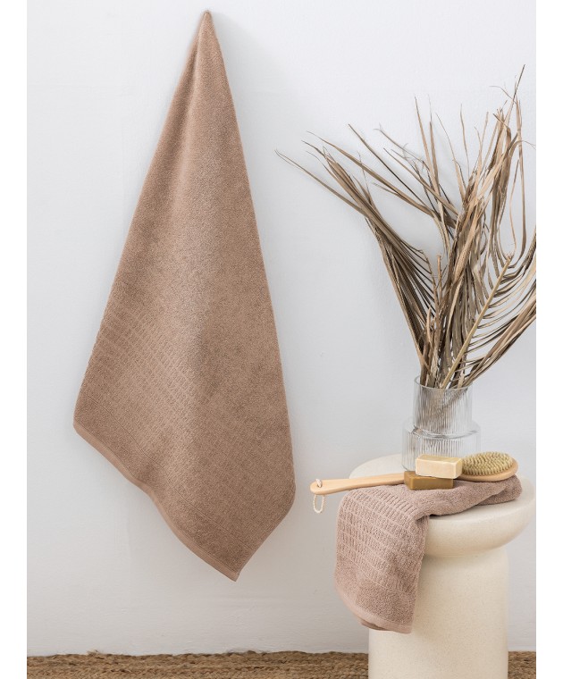 Πετσέτα Λουτρού Towels Collection 70x140 ROLL BEIGE Πετσέτες Mπάνιου
