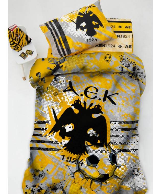 Ζεύγος Μαξιλαροθήκες Aek 1924 52x72 Aek8 Παιδικές Μαξιλαροθήκες