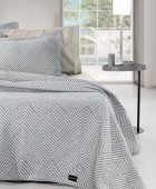 Κουβέρτα Tetris Anthracite 245x260 Κουβέρτες Βαμβακερές Υπέρδιπλες