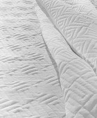 Κουβέρτα Pattern White 245x260 Κουβερλί Υπέρδιπλα