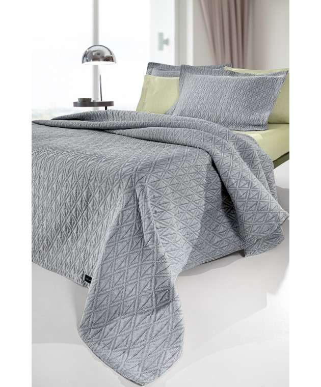 Κουβέρτα Oasis Anthracite 245x260 Κουβερλί Υπέρδιπλα