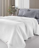 Κουβέρτα Eternity Snow White 160x240 Κουβέρτες Πικέ Μονές