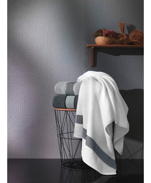 Πετσέτα Μπάνιου Arten Silver 50x90 Πετσέτες Mπάνιου