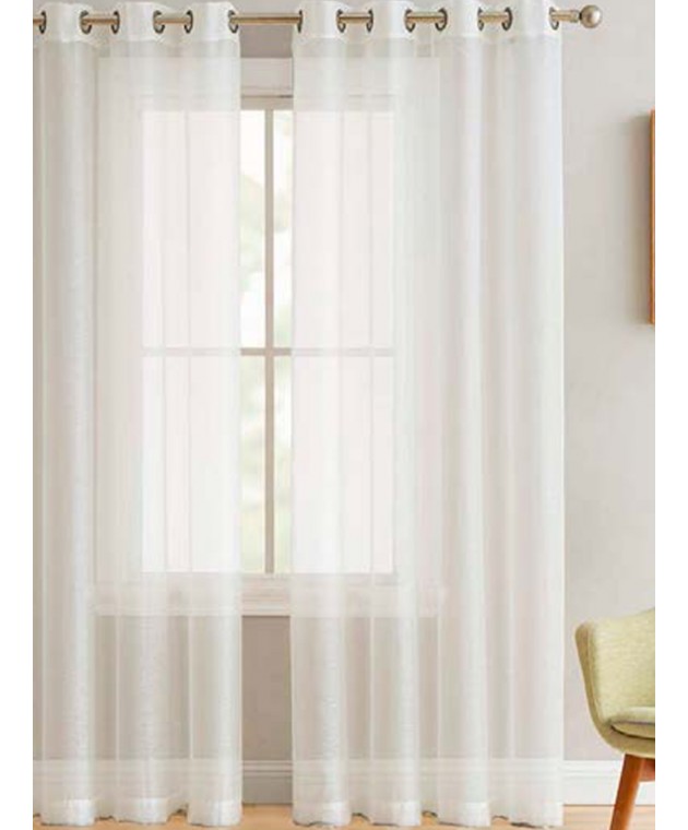Κουρτίνα Με Τρουκς 140x260 BELE WHITE Κουρτίνες Σαλονιού