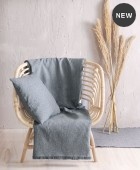 Διακοσμητική μαξιλαροθήκη (40Χ40) DANTE ΓΚΡΙ, RYTHMOS HOME Μαξιλαροθήκες