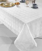 Τραπεζομάντηλο Glamour White 160x320 Τραπεζομάντηλα
