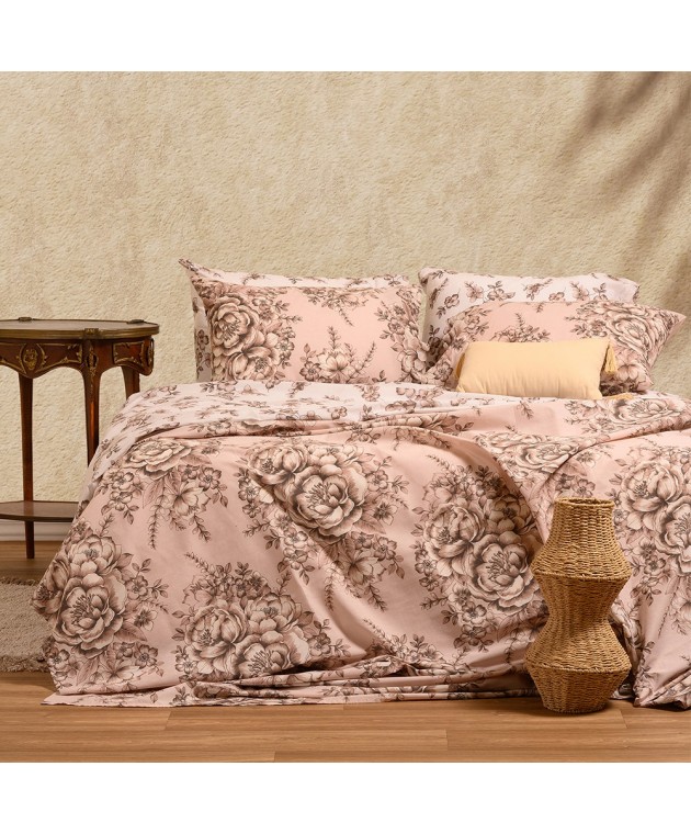 ΣΕΤ ΣΕΝΤΟΝΙΑ ΜΟΝΑ (Λ) ZANE BEIGE ULTRA LINE 100Χ200+32 Σεντόνια Μονά