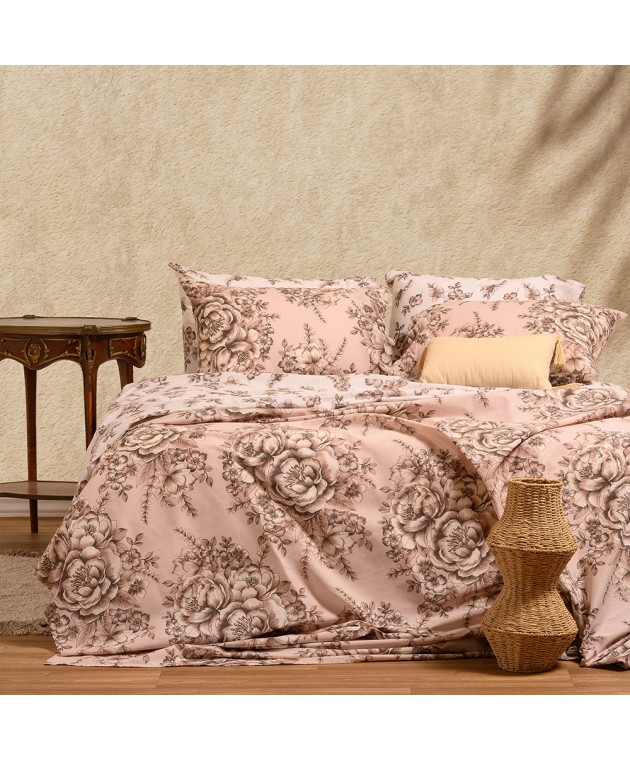 ΣΕΤ ΣΕΝΤΟΝΙΑ ΜΟΝΑ (Λ) ZANE BEIGE ULTRA LINE 100Χ200+32 Σεντόνια Μονά