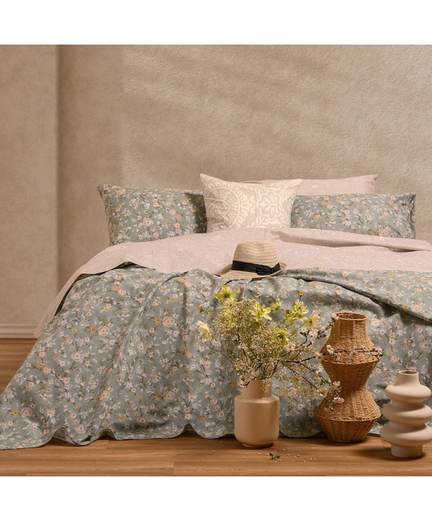 ΣΕΤ ΣΕΝΤΟΝΙΑ KING SIZE (Λ) AMY AQUA ULTRA LINE 180Χ200+32 Σεντόνια King Size