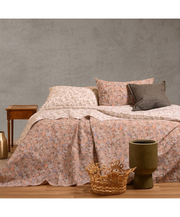 ΣΕΤ ΜΑΞΙΛΑΡΟΘΗΚΕΣ ΠΑΝΩΣΕΝΤΟΝΟΥ AMY BEIGE ULTRA LINE 50Χ70 Μαξιλαροθήκες Εμπριμέ