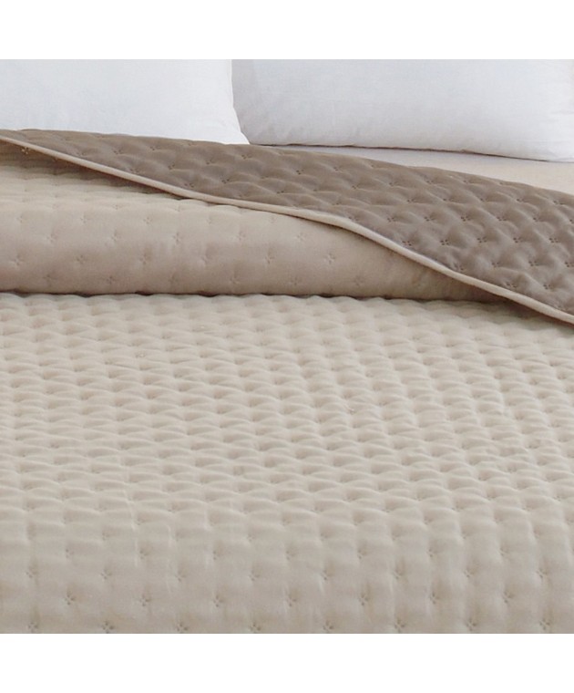 ΚΟΥΒΕΡΛΙ 260Χ240 RENZO ECRU/GREY Κουβερλί King Size