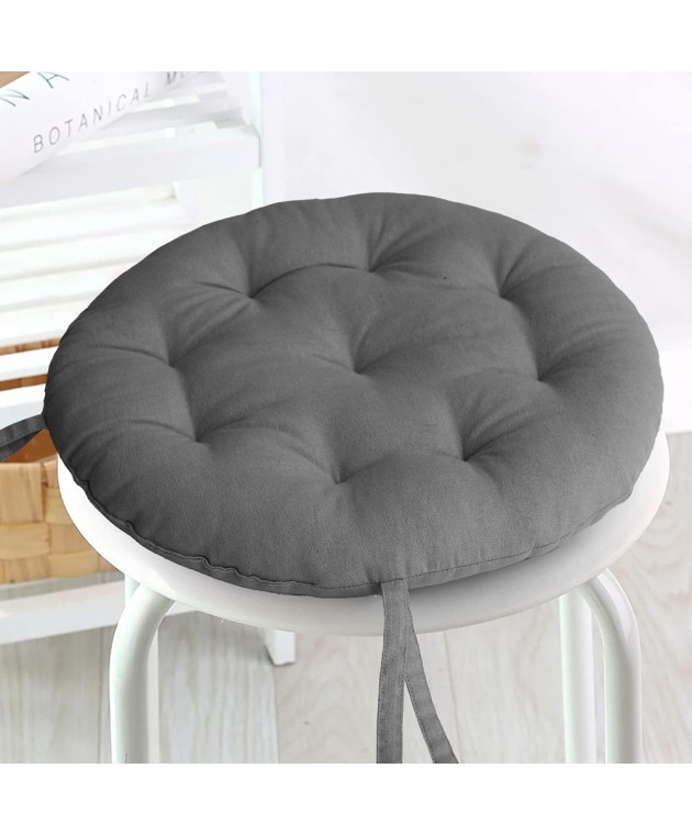 ΜΑΞΙΛΑΡΙ ΚΑΡΕΚΛΑΣ ΣΤΡΟΓΓΥΛΟ MAD DARK GREY 40cm Mαξιλάρια Kαρέκλας