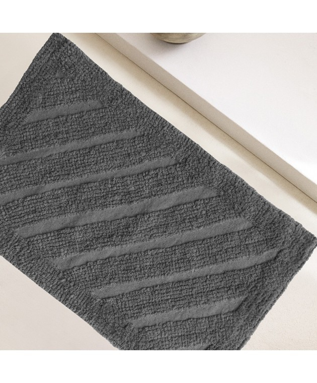 ΠΑΤΑΚΙ ΜΠΑΝΙΟΥ TASK DARK GREY 40Χ60 Πατάκια Mπάνιου