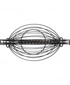 ESTIA ΦΡΟΥΤΙΕΡΑ 2 ΘΕΣΕΩΝ METAL BLACK ΜΕΤΑΛΛΙΚΗ 37χ20x42cm ΜΑΥΡΗ Φρουτιέρες