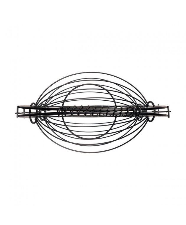 ESTIA ΦΡΟΥΤΙΕΡΑ 2 ΘΕΣΕΩΝ METAL BLACK ΜΕΤΑΛΛΙΚΗ 37χ20x42cm ΜΑΥΡΗ Φρουτιέρες