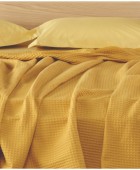 COEN 28  ΚΟΥΒΕΡΤΑ ΥΠΕΡΔΙΠΛΗ ΒΑΜΒΑΚΕΡΗ  WAFFLE 230X240 Κουβέρτες Πικέ Υπέρδιπλες