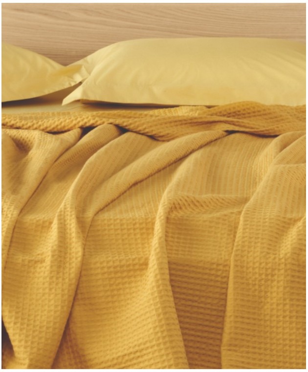 COEN 28  ΚΟΥΒΕΡΤΑ ΥΠΕΡΔΙΠΛΗ ΒΑΜΒΑΚΕΡΗ  WAFFLE 230X240 Κουβέρτες Πικέ Υπέρδιπλες