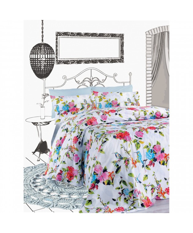 ΣΕΤ ΣΕΝΤ. KING PRIMAVERA 144ΤC  ΛΑΣΤ. 270x290cm  180x205+40cm 2*50x70cm 100% COTTON Σεντόνια King Size
