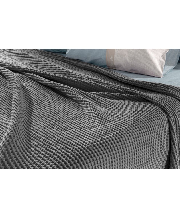 Κουβέρτα Eternity Anthracite 160x240 Κουβέρτες Πικέ Μονές