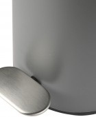 ESTIA ΧΑΡΤΟΔΟΧΕΙΟ ΜΠΑΝΙΟΥ SLIM SOFT CLOSE 5lt ΜΑΤ ΓΚΡΙ 02-21931 Καλάθια Απορριμμάτων