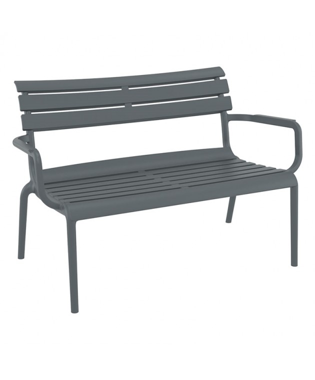 PARIS ΚΑΝΑΠΕΣ DARK GREY 116X70X75εκ. ΠΟΛ/ΝΙΟΥ Καναπέδες