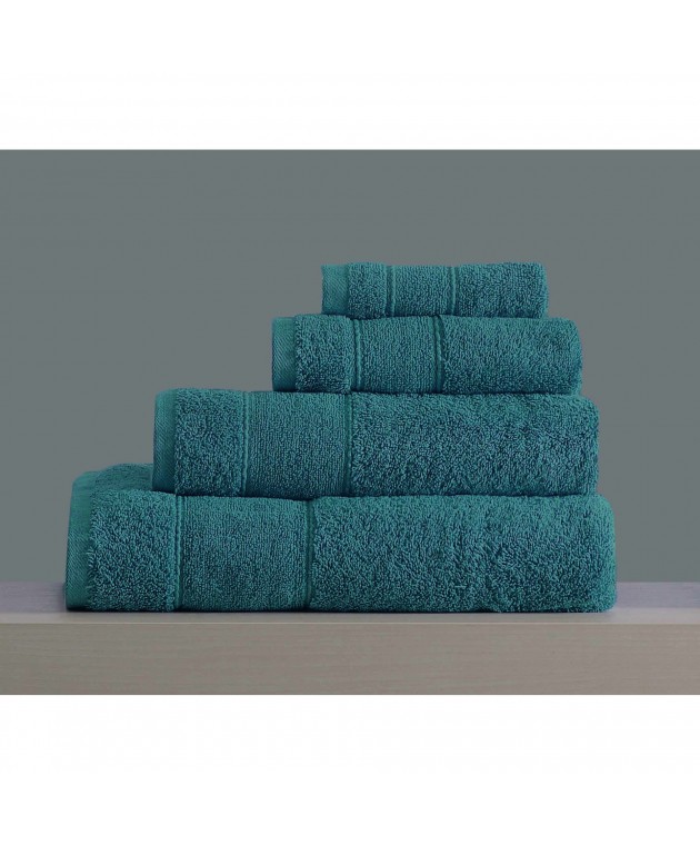 ΣΕΤ ΠΕΤΣΕΤΕΣ LILLE No4  PETROL  4 TEM(80X150,50X90,30X50,30X30) 100% Cotton 500gsm Σετ πετσέτες Mπάνιου