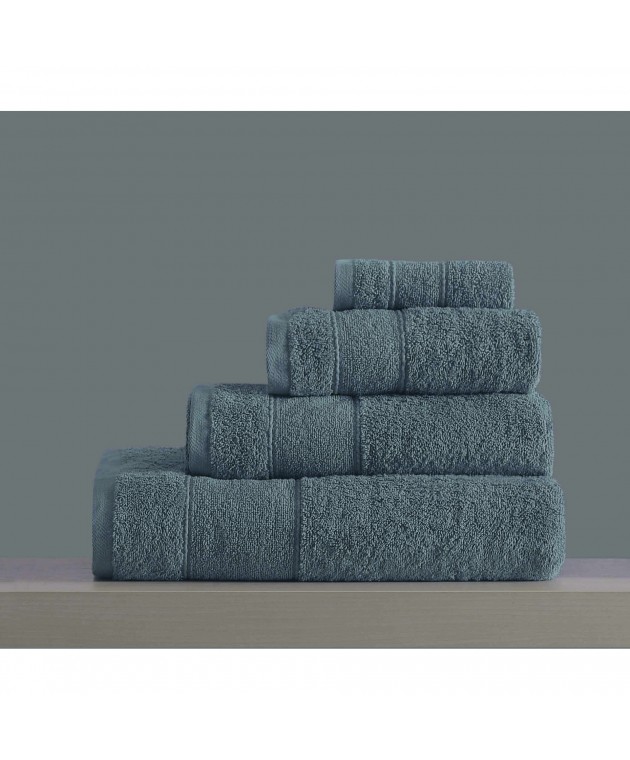 ΣΕΤ ΠΕΤΣΕΤΕΣ LILLE No2 GREY  4 TEM(80X150,50X90,30X50,30X30)  100% Cotton 500gsm Σετ πετσέτες Mπάνιου