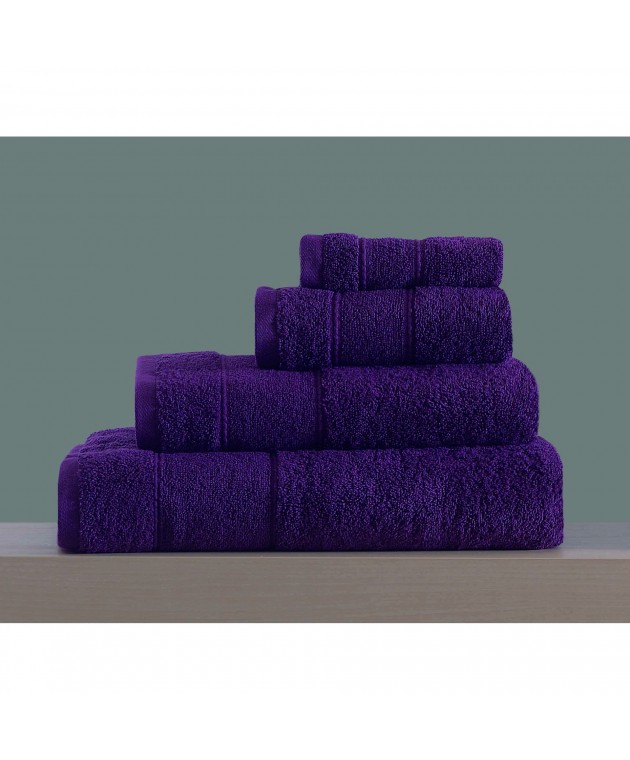 ΣΕΤ ΠΕΤΣΕΤΕΣ LILLE No3   PURPLE 4 TEM(80X150,50X90,30X50,30X30) 100% Cotton 500gsm Σετ πετσέτες Mπάνιου