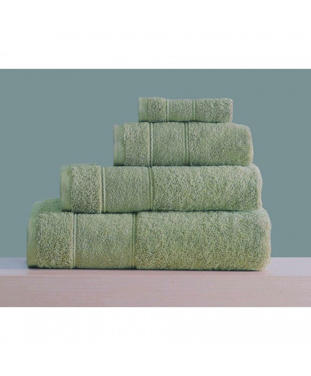 ΣΕΤ ΠΕΤΣΕΤΕΣ LILLE No6 XAKI  4 TEM(80X150,50X90,30X50,30X30)green 100% Cotton 500gsm Σετ πετσέτες Mπάνιου