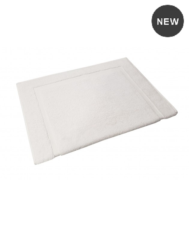  Ταπέτο Μπάνιου PLAIN Line WHITE Cotton 100% 700gr 50×70 Πατάκια