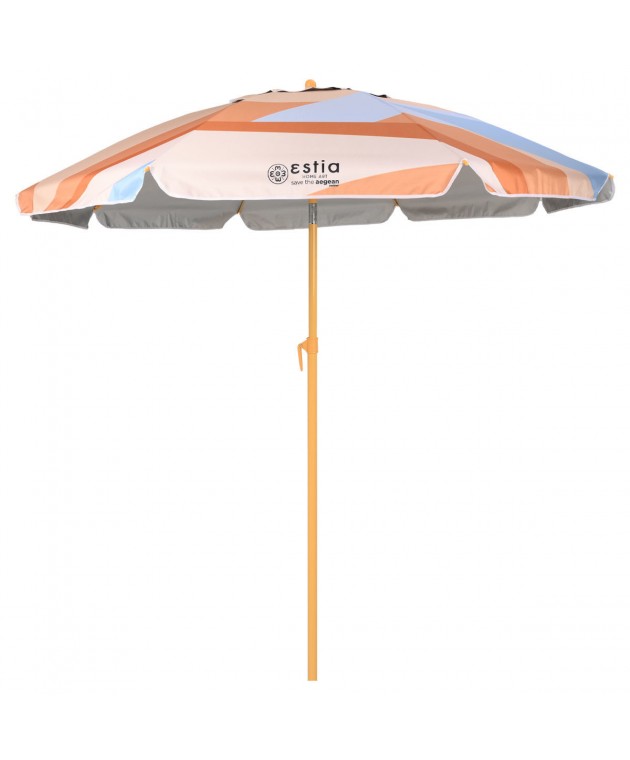 ESTIA ΟΜΠΡΕΛΑ ΘΑΛΑΣΣΗΣ SUMMER DAZE ΜΕ ΠΡΟΣΤΑΣΙΑ UPF 50+ ΑΛΟΥΜΙΝΙΟΥ 2m Ομπρέλες 