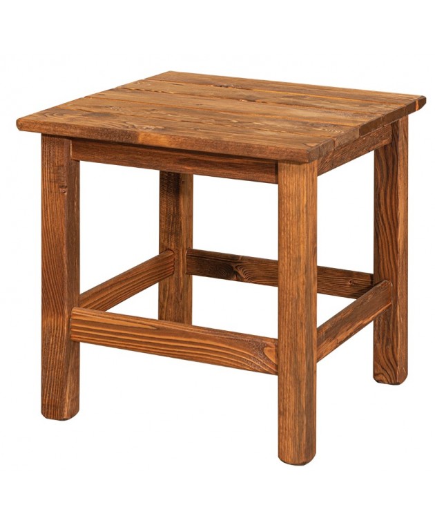 Βοηθητικό Τραπεζάκι Coffee Table Απο Ξύλο Πεύκου 45(w) x 48(L) x 45(h)cm Τραπεζάκια Σαλονιού