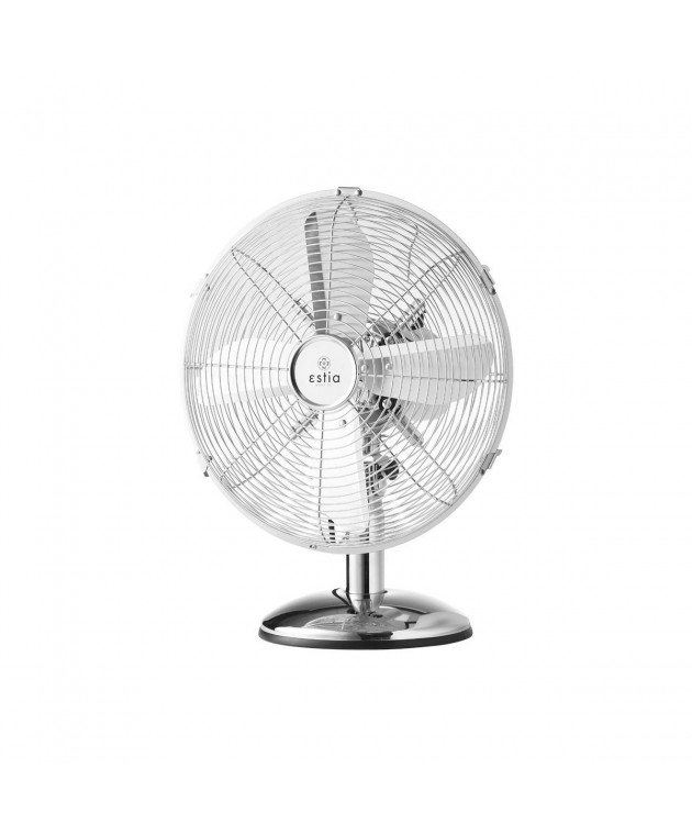 ESTIA ΑΝΕΜΙΣΤΗΡΑΣ ΕΠΙΤΡΑΠΕΖΙΟΣ RETROFLOW 30cm 40w ΜΕΤΑΛΛΙΚΟΣ ΑΣΗΜΙ Επιτραπέζιοι