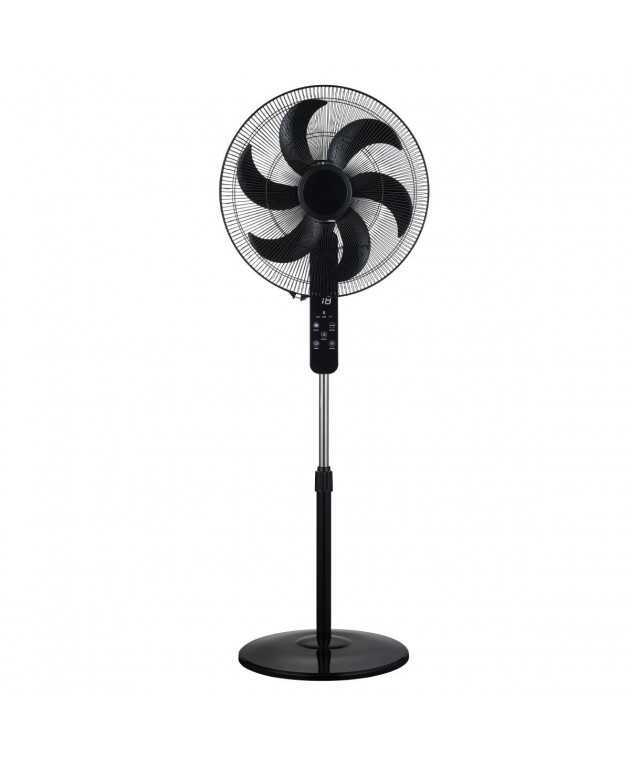 ESTIA ΑΝΕΜΙΣΤΗΡΑΣ ΣΤΑΝΤ ΕΠΙΔΑΠΕΔΙΟΣ BOW 45cm 75w ΜΑΥΡΟΣ ΜΕ ΤΗΛΕΧΕΙΡΙΣΤΗΡΙΟ Επιδαπέδιοι
