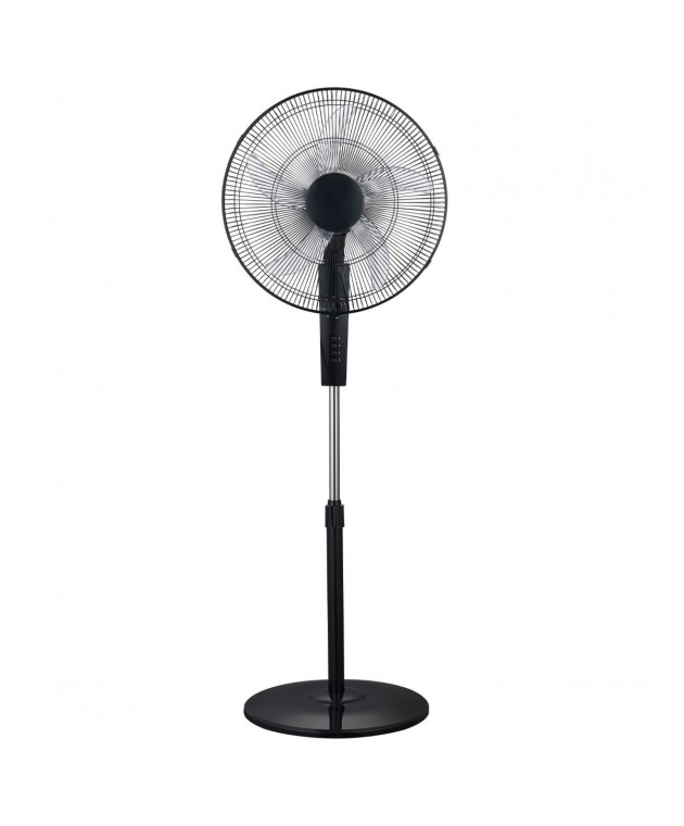 ESTIA ΑΝΕΜΙΣΤΗΡΑΣ ΣΤΑΝΤ ΕΠΙΔΑΠΕΔΙΟΣ CLEAR 45cm 60w ΜΑΥΡΟΣ ΜΕ ΧΡΟΝΟΔΙΑΚΟΠΤΗ Επιδαπέδιοι