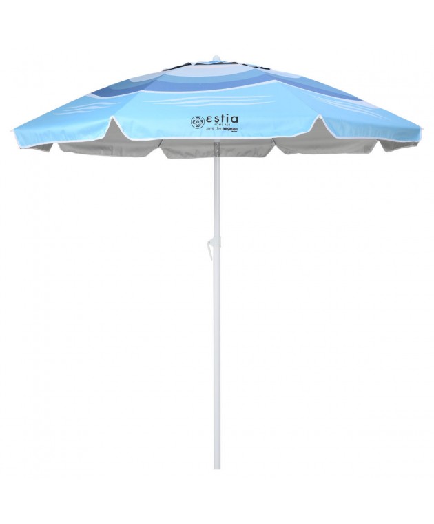 ESTIA ΟΜΠΡΕΛΑ ΘΑΛΑΣΣΗΣ SERENE SHORES ΜΕ ΠΡΟΣΤΑΣΙΑ UPF 50+ ΑΛΟΥΜΙΝΙΟΥ 2m Ομπρέλες 