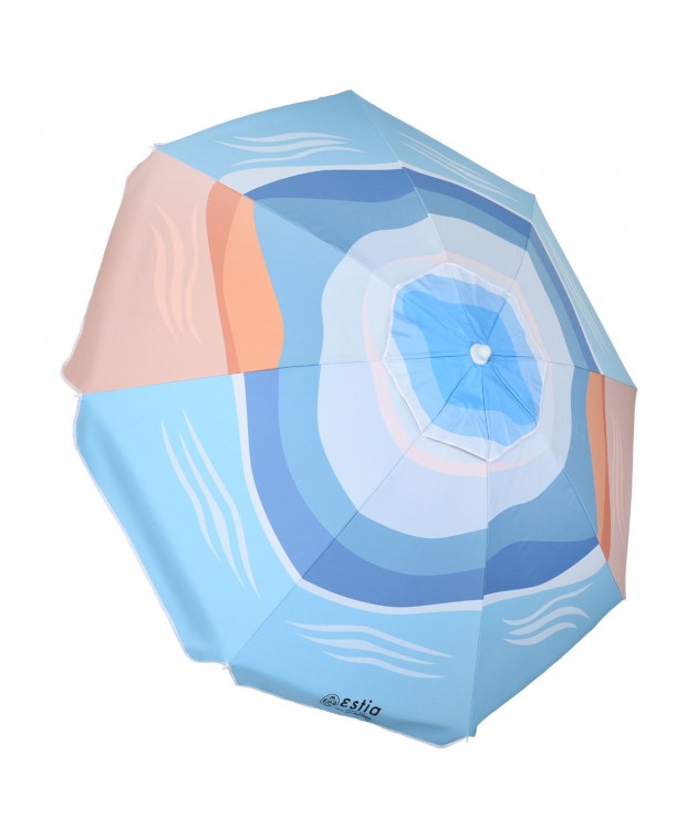 ESTIA ΟΜΠΡΕΛΑ ΘΑΛΑΣΣΗΣ SERENE SHORES ΜΕ ΠΡΟΣΤΑΣΙΑ UPF 50+ ΑΛΟΥΜΙΝΙΟΥ 2m Ομπρέλες 